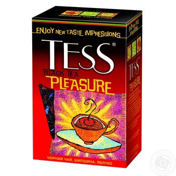 Tess Pleasure Black Tea with hips and an apple 90g - buy, prices for MegaMarket - photo 1