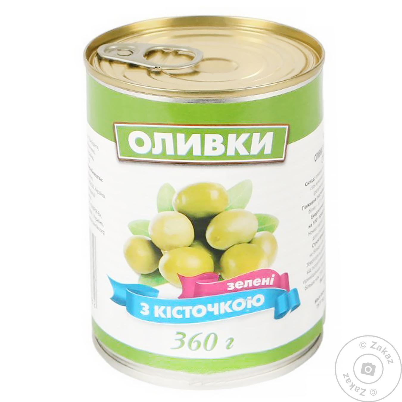 

Оливки с косточкой 360г