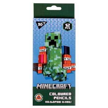 Олівці кольорові Yes Minecraft TNT 12шт - купити, ціни на NOVUS - фото 1