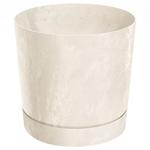 Prosperplast Tubo Flower Pot 20cm Cream Concrete