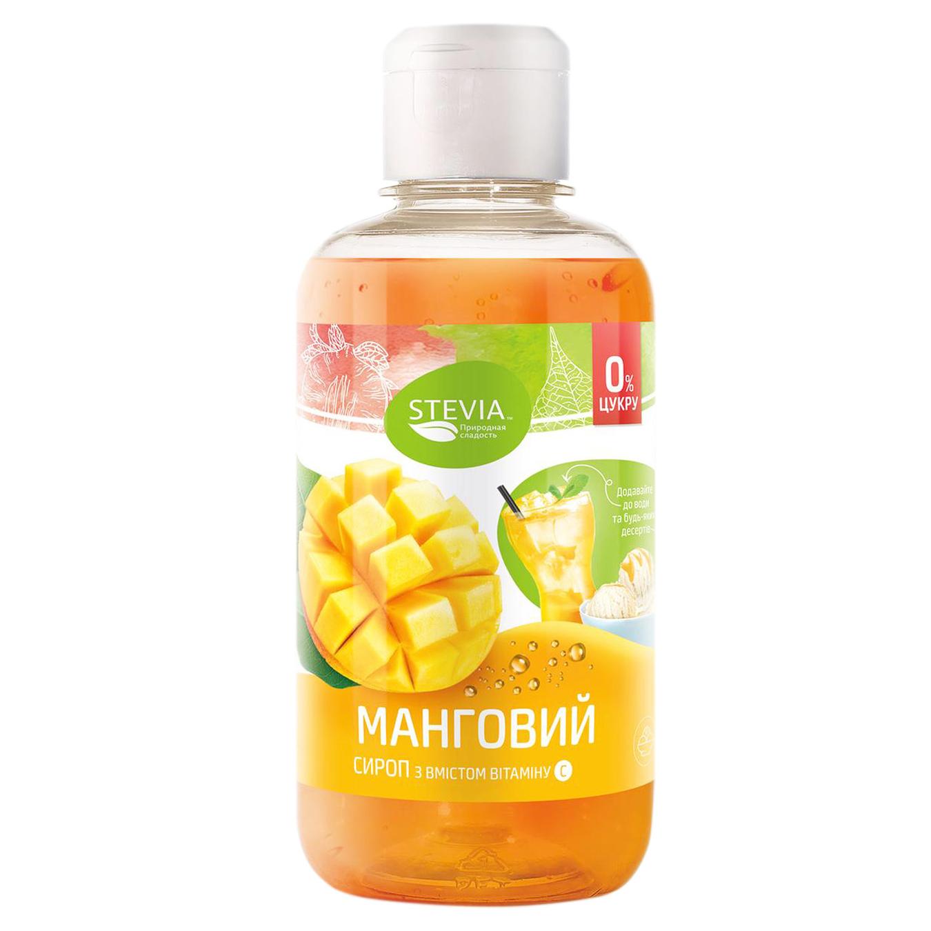 

Сироп Stevia пастеризованный манго 250г