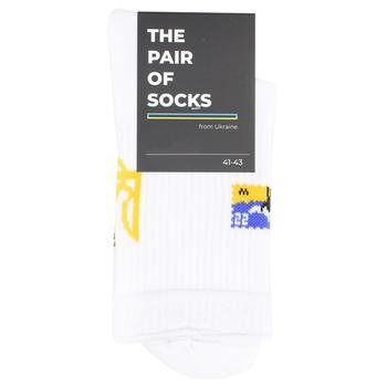 The Pair of Socks Done White Socks 41-43s - buy, prices for MegaMarket - photo 1