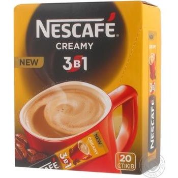 Coffee drink Nescafe 3in1 Creamy stick sachet 17.2g Ukraine