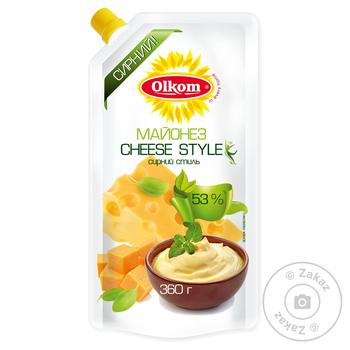 Mayonnaise Olkom Cheese 53% 360g Ukraine - buy, prices for NOVUS - photo 1