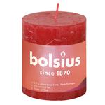 Свічка Bolsius рустік делікатний червоний 80/68