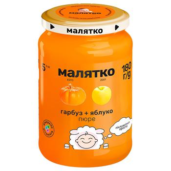 Пюре Малятко Гарбуз-яблуко 180г