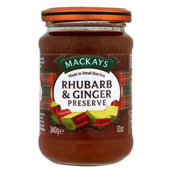 Джем Mackays Ревень с имбирем 340г