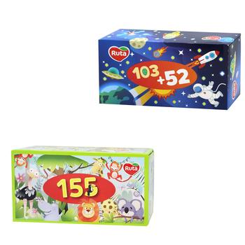 Ruta 2-ply White Cosmetic Wipes 155buc - buy, prices for Za Raz - photo 1