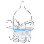 Навісна поличка металева дворівнева 45х29см