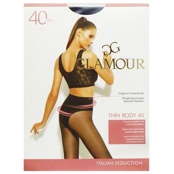 Колготи жіночі Glamour Thin Body Nero 40 Den розмір 4 - купити, ціни на МегаМаркет - фото 1