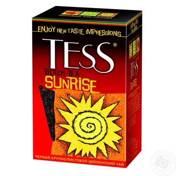 Tea Tess Sunrise black 90g cardboard packaging - buy, prices for MegaMarket - photo 1