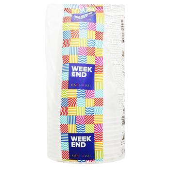 Набір стаканів одноразових Weekend пластик 500мл 10шт - купити, ціни на NOVUS - фото 1