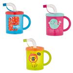 Renga Plastic Cup with Straw 210ml