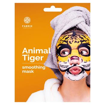 Маска для лица Fabrik Cosmetology Animal Tiger Увлажняющая с принтом биоцелюлозна 34г - купить, цены на - фото 1