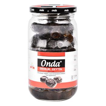 Onda Dried Black Olives with Stones 370ml