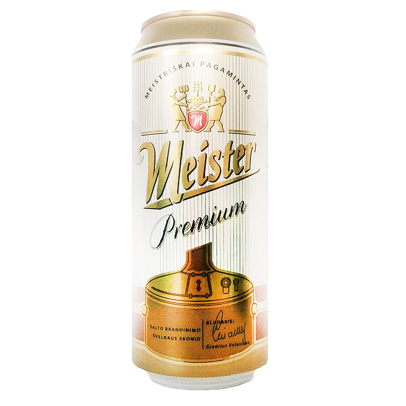 

Пиво Meister Premium светлое фильтрованное 5% 0,5л