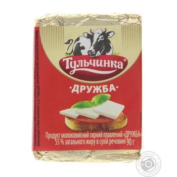 Продукт сирний плавлений Тульчинка Дружба 55% 90г купити, ціни на МегаМаркет - фото 3