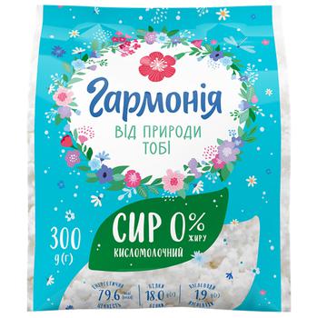 Сир кисломолочний Гармонія нежирний 0% 300г - купити, ціни на Auchan - фото 1