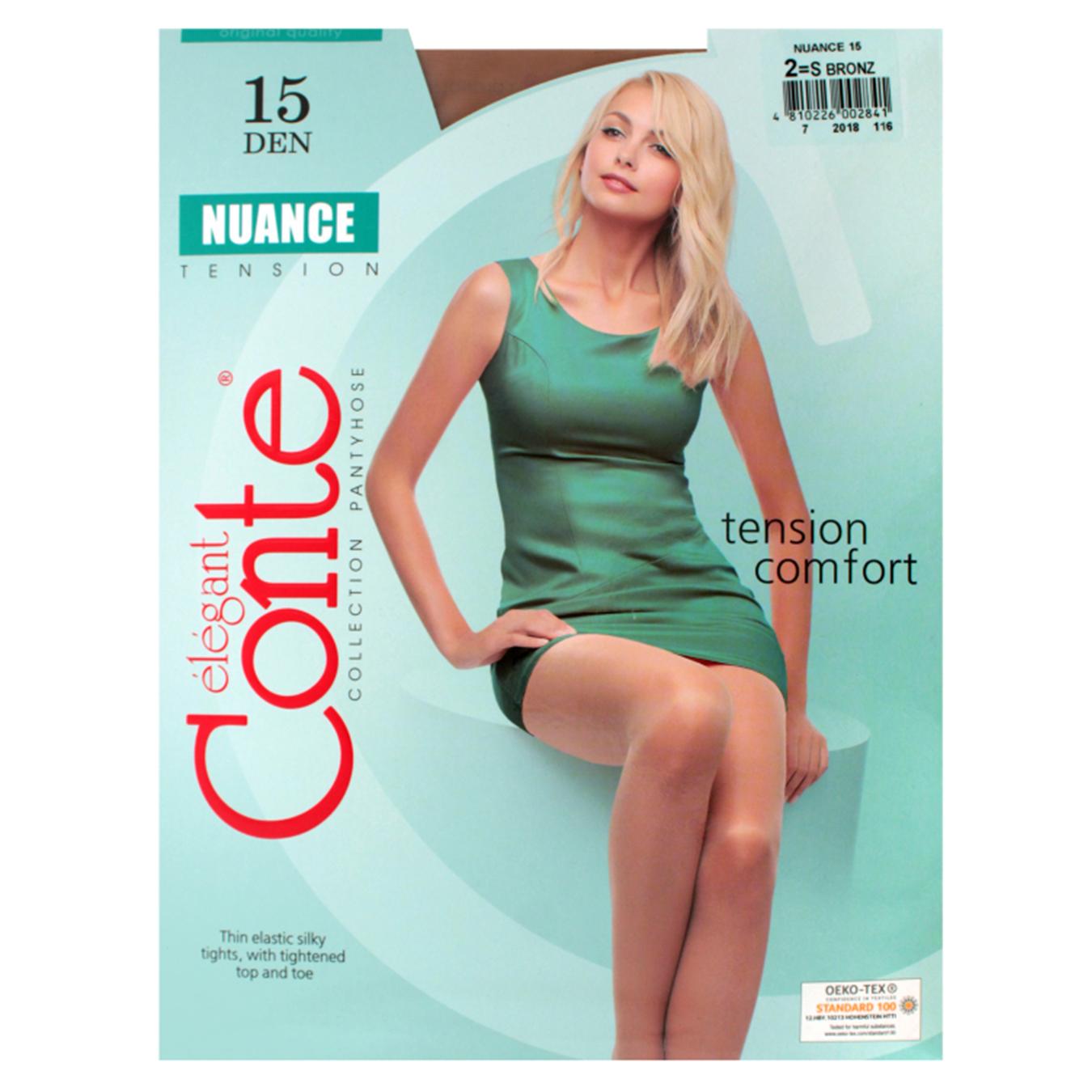 

Колготы женские Conte Nuance 15ден р,2 Bronz