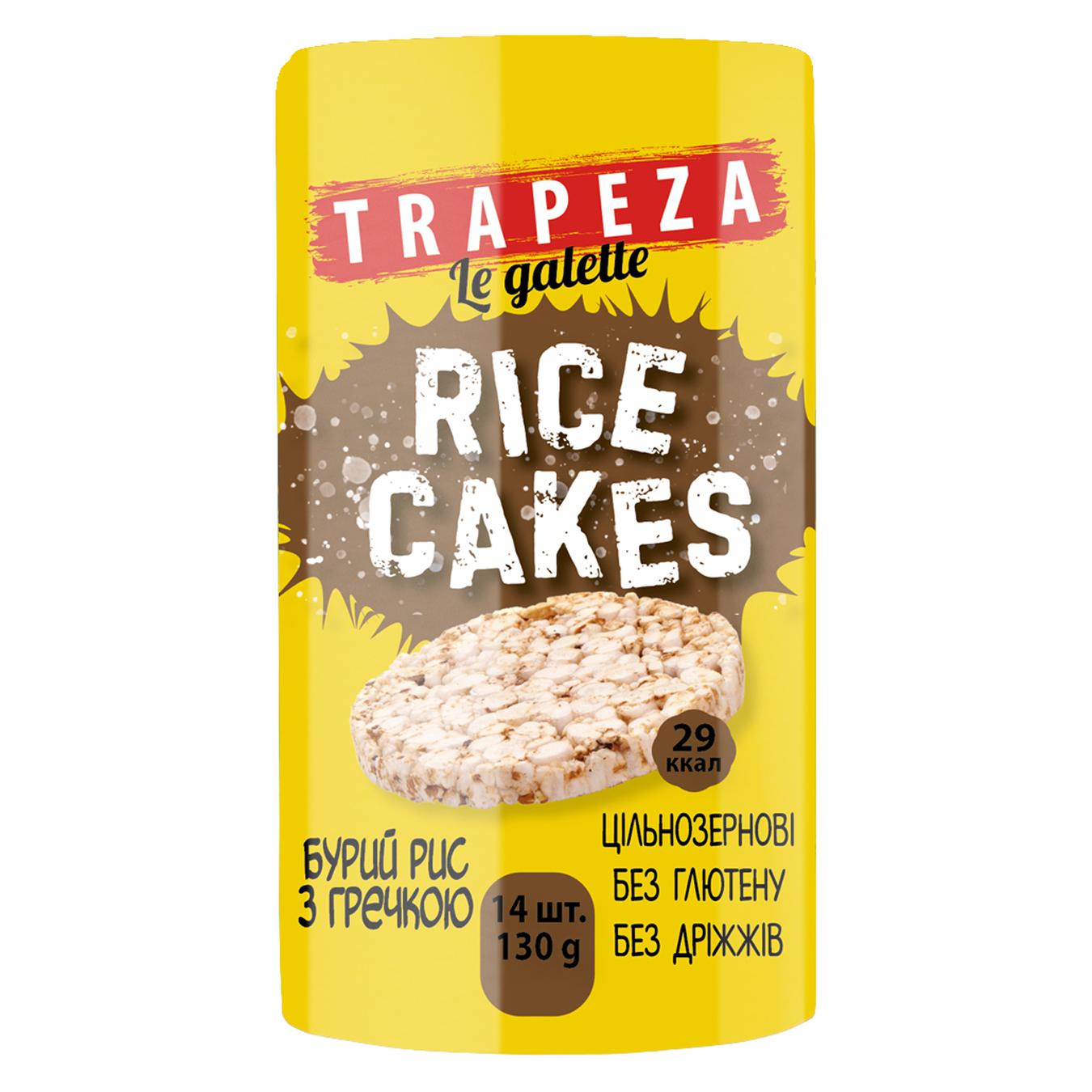

Галеты Trapeza рисовые с гречкой 130г