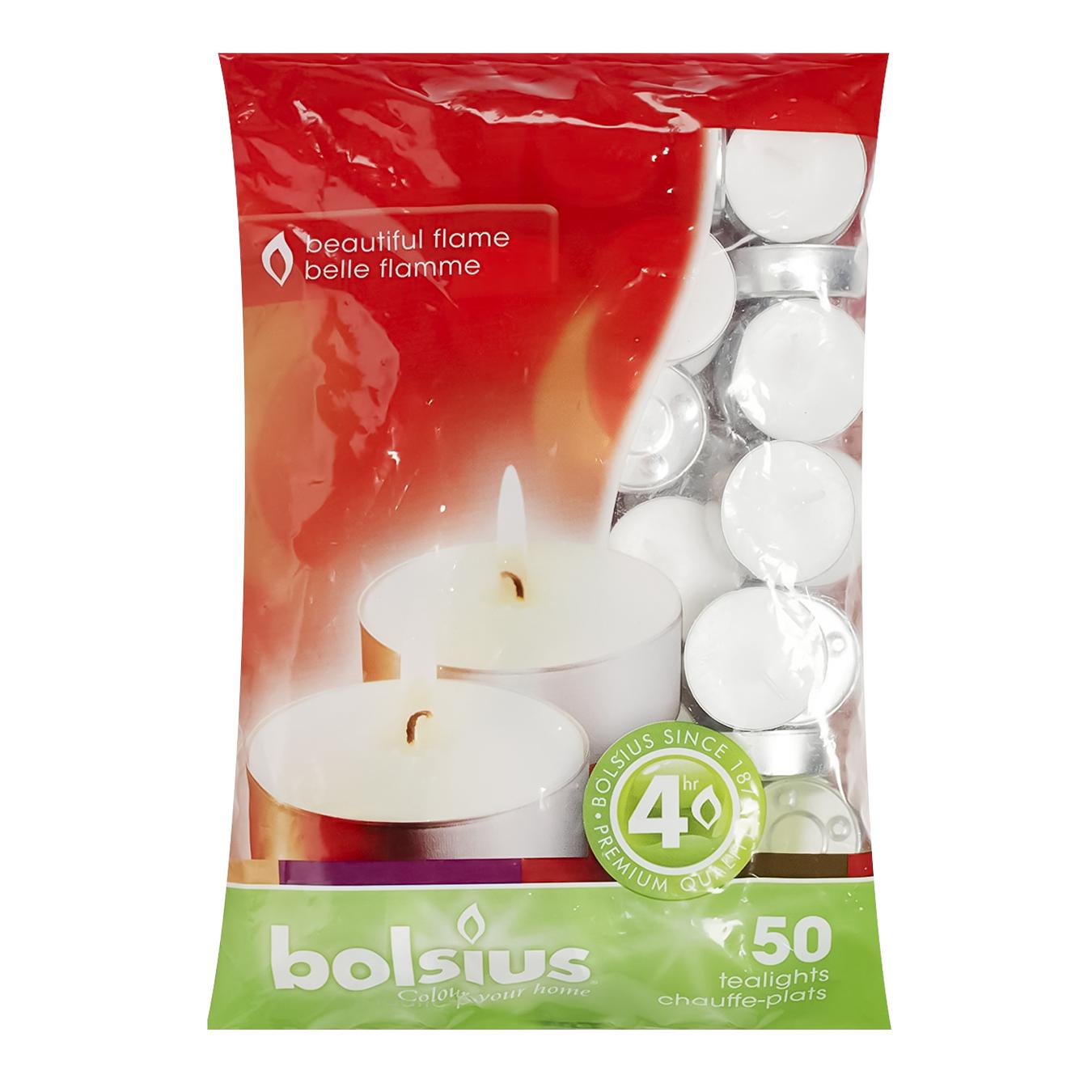 

Свічки - таблетки Bolsius 4 год. 50 шт. білий арт.103630308100