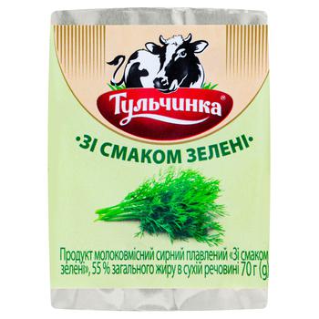 Tulchinka Processed Cheese Product with Greens 50g - buy, prices for Auchan - photo 2