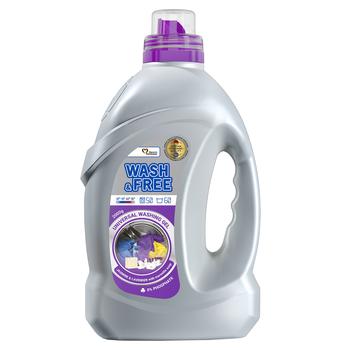 Гель для стирки Wash&Free Жасмин и лаванда с марсельским мылом универсальний 2кг