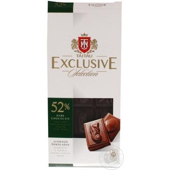 Chocolate black Tai tau 52% 100g - buy, prices for NOVUS - photo 1