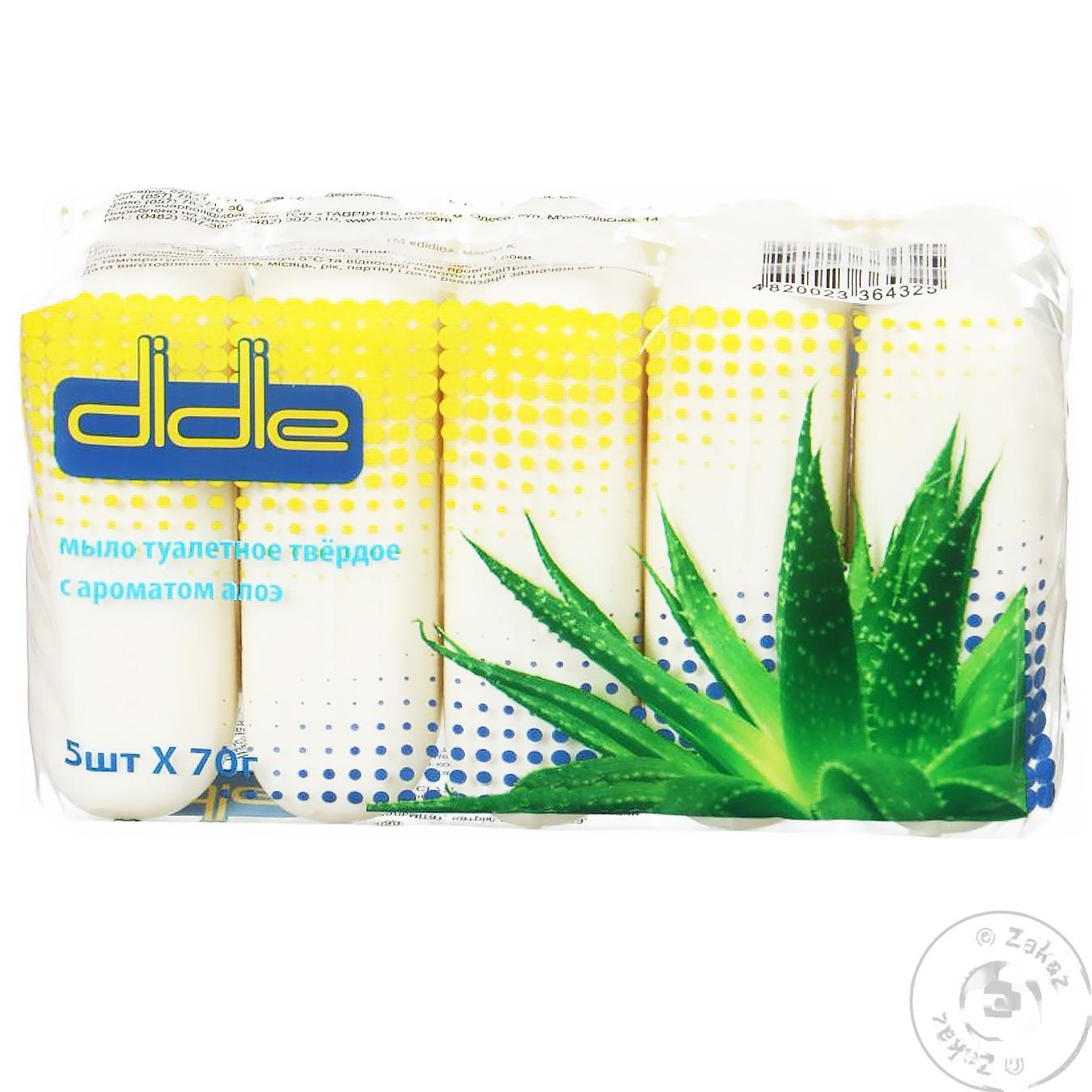 

Мыло туалетное Didie алоэ вера 5*70г