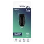 Ridea RCC-21012 Grand 2USB 2.4A Black Fast Charger Car Adapter