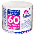 Туалетная бумага Альбатрос 60м 1-слойная 1шт