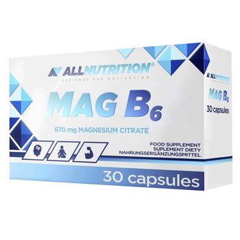 AllNutrition Magne B6 Magnesium Citrate and Vitamin B6 30 capsules