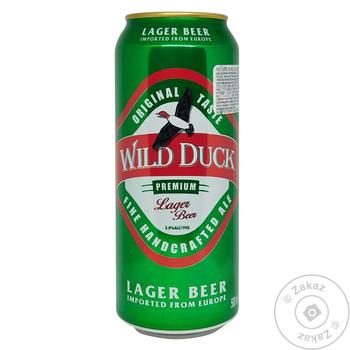 Пиво Оболонь Wild Duck светлое 5% 0.5л - купить, цены на Восторг - фото 1