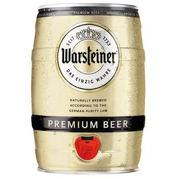 Warsteiner Premium Light Beer 4.8% 5l - buy, prices for METRO - photo 1