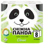 Папір туалетний Сніжна панда Classic двошаровий 8шт