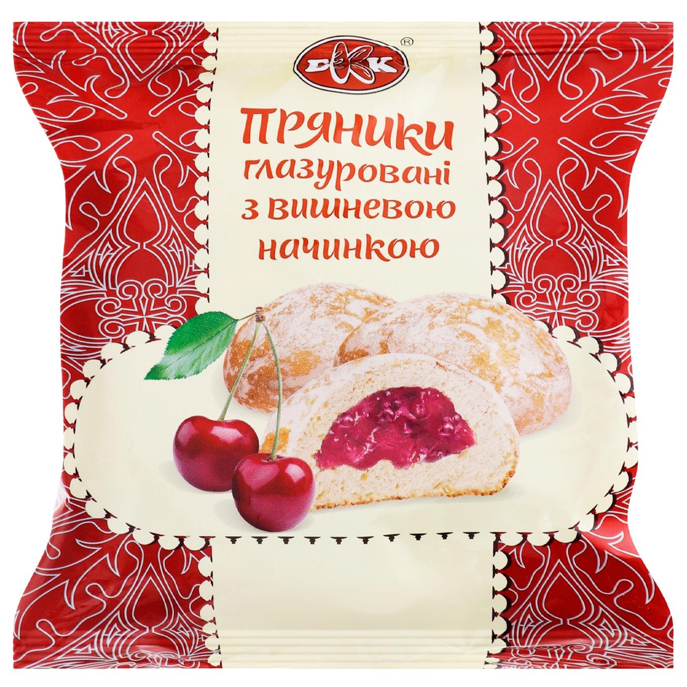 

Пряники БКК глазированные с вишневой начинкой 190г