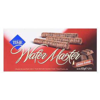 Time Wafer Roll with Chocolate Cream 65g - buy, prices for - photo 1