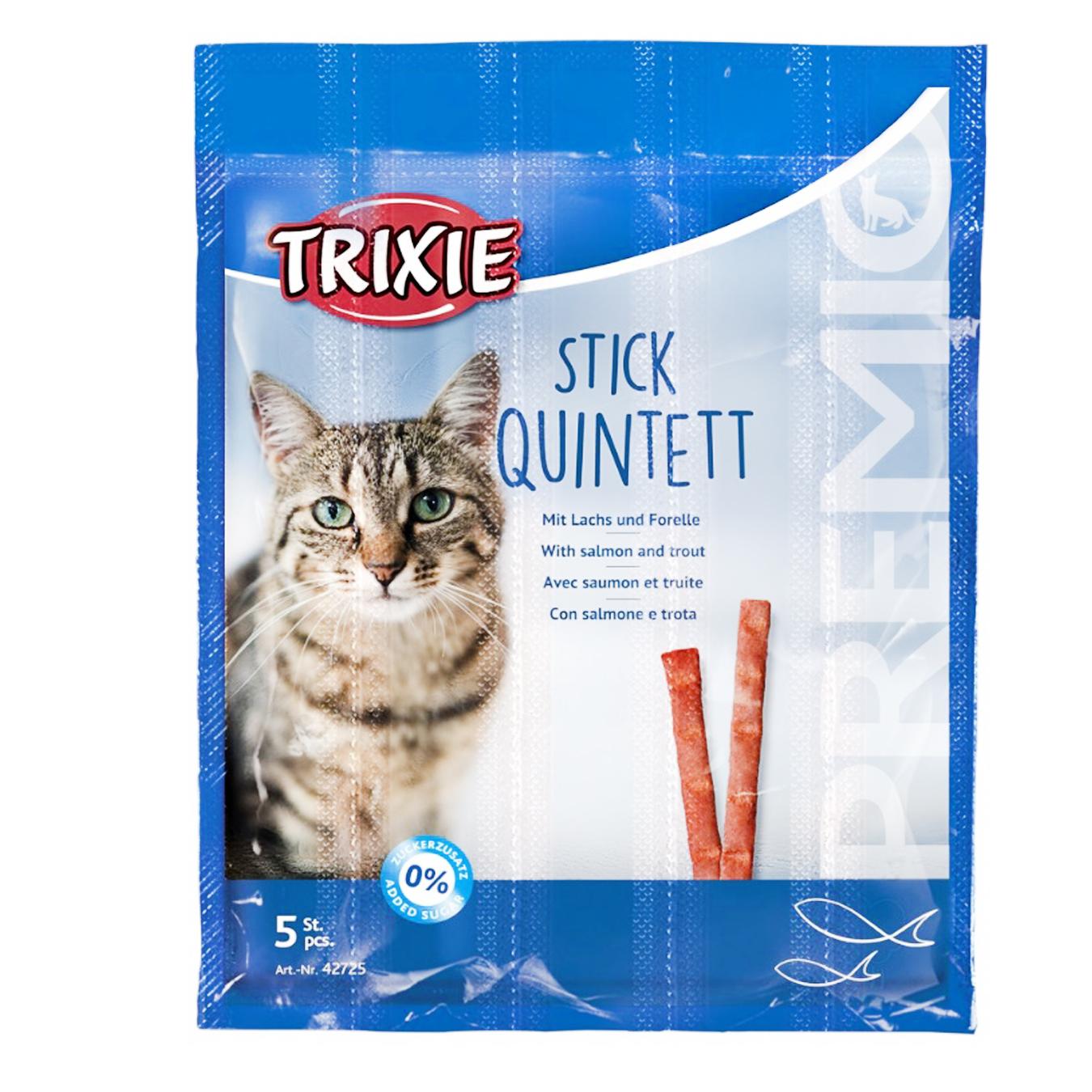 

Лакомства Trixie Stick Quintett с лососем и форелью 5г*5шт