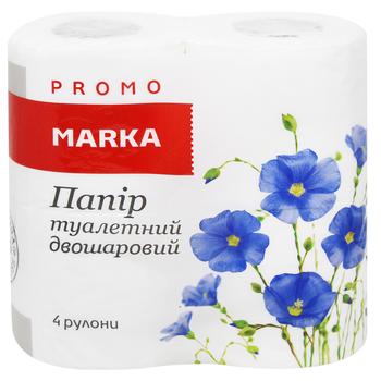 Marka Promo 2-ply Toilet Paper 4pcs - buy, prices for NOVUS - photo 1