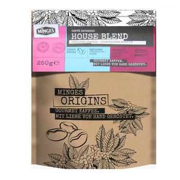 Minges Bio House Blend Origins Coffee Beans 250g - buy, prices for Tavria V - photo 1