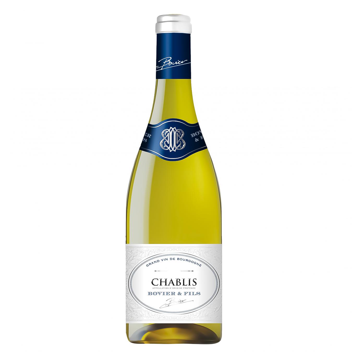 

Вино белое Bovier&Fils chablis сухое 9.5-13% 0.75л
