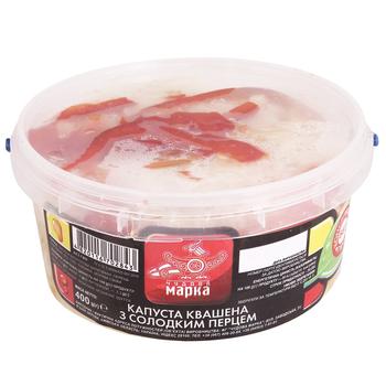 Chudova Marka Pickled With Sweet Pepper Cabbage 400g - buy, prices for NOVUS - photo 1