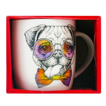 Keramia Cup Cheerful Muzzle Pug 360ml - buy, prices for MegaMarket - photo 1