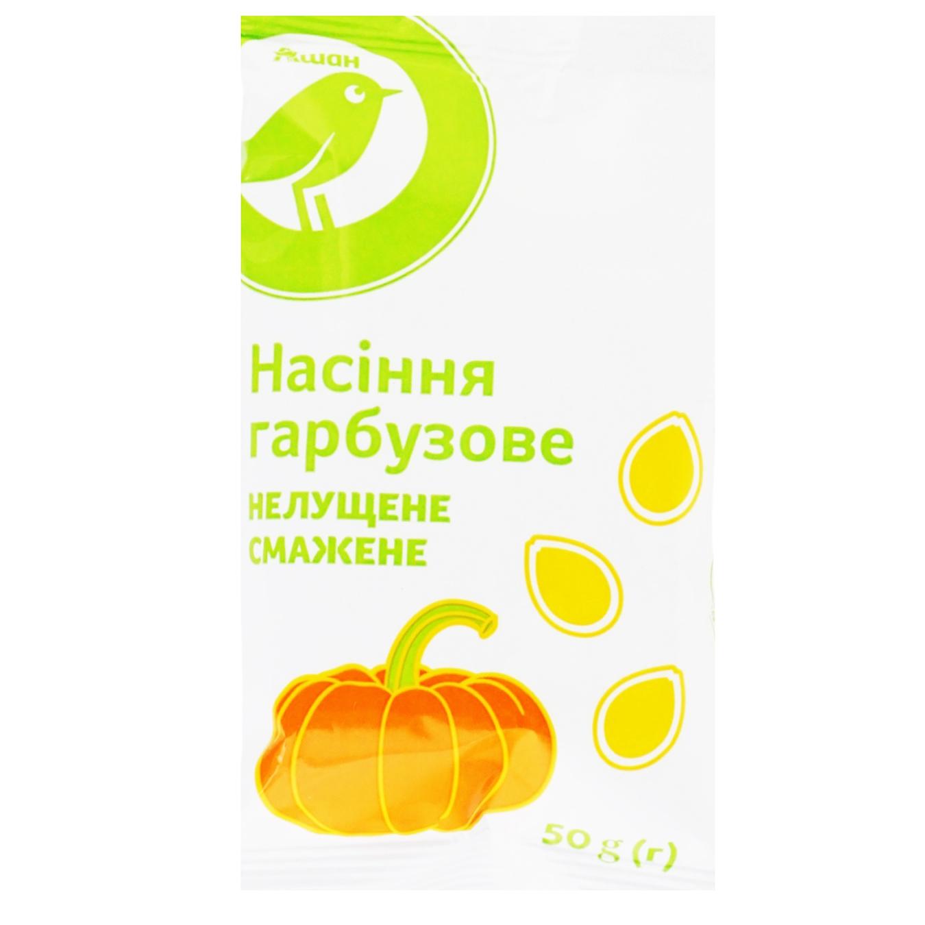 

Семена тыквы Ашан жареные нелущеные 50г