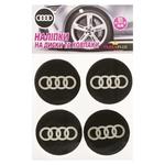 Наклейка-шильда TerraPlus Audi на колпаки и диски 65мм