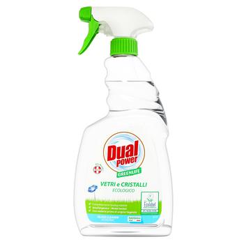 Средство для чистки стекла, зеркал и хромированных изделий Dual Power Green Life Многофункциональное 750мл