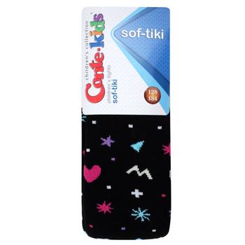 Conte Kids Sof-Tiki Black Cotton Children's Tights 128-134s - buy, prices for COSMOS - photo 1