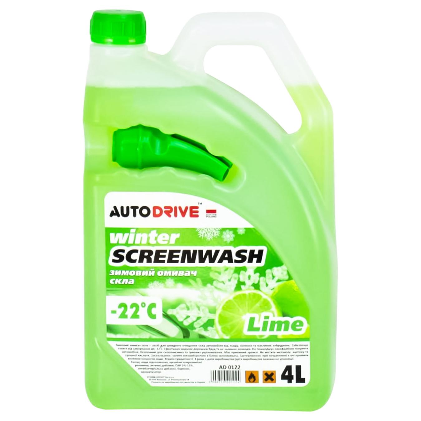 

Омивач скла зимовий Winter screen wash -22 °C 4 л Lime AD 0125