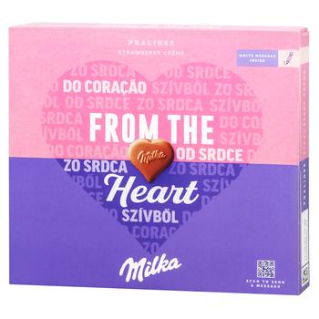 Milka Milk Chocolate Candies with Creamy Strawberry Filling 110g - buy, prices for Za Raz - photo 1