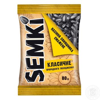 Semki roasted sunflower seeds 80g - buy, prices for NOVUS - photo 2